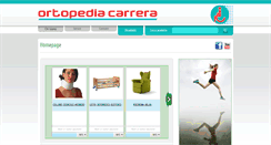 Desktop Screenshot of ortopediacarrera.it